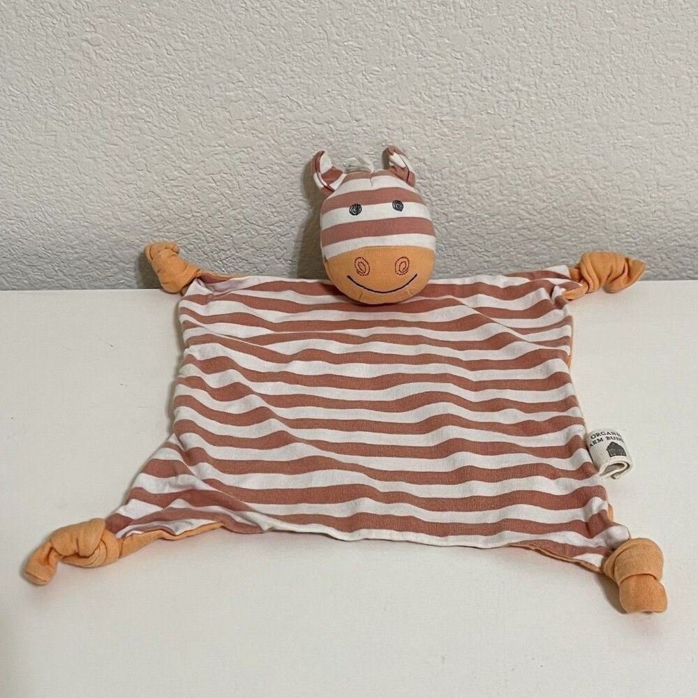 Apple Park Organic Farm Buddies Poncho Pony Horse Striped Security Blanket Lovey